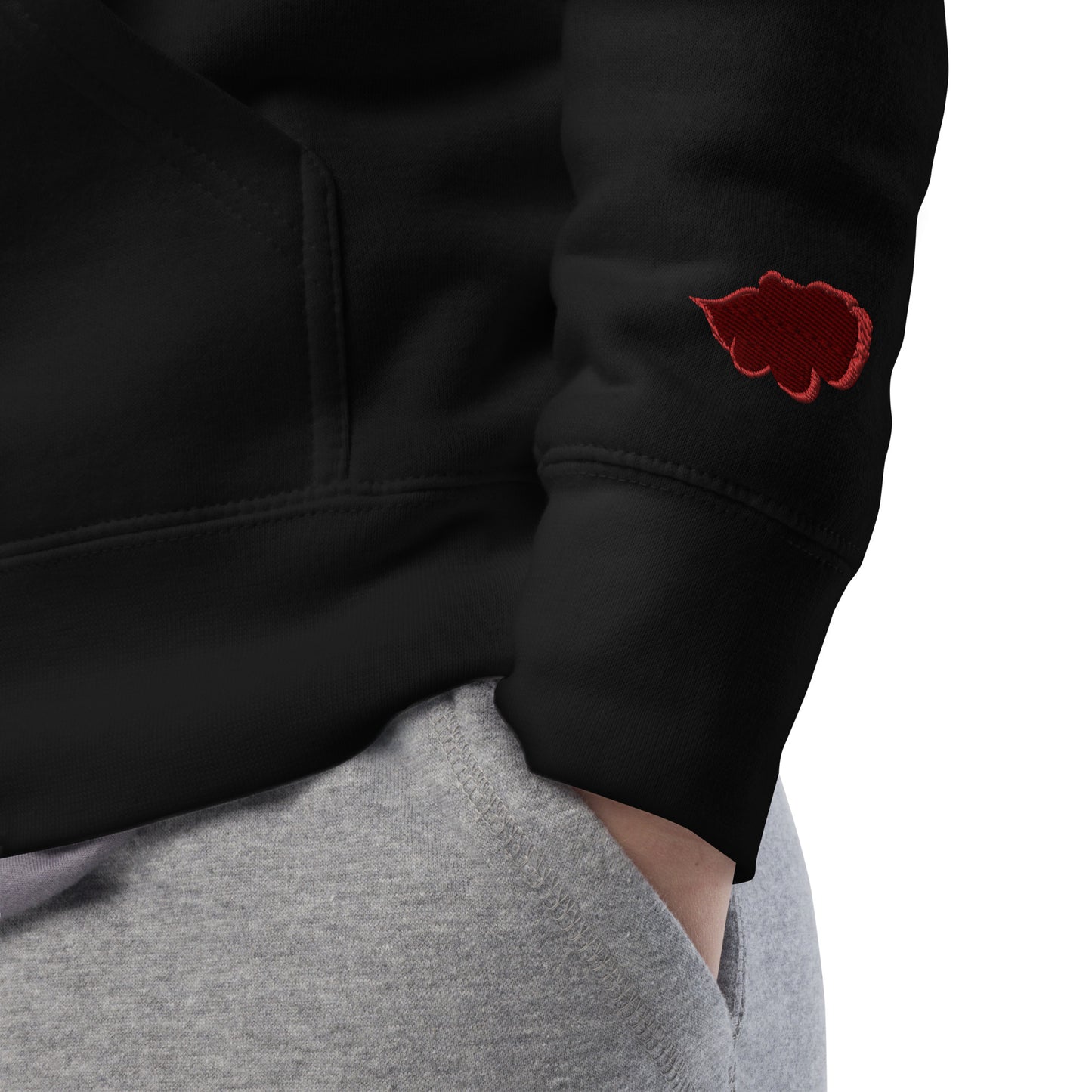 Embroidery Gokuchi Black Unisex Hoodie